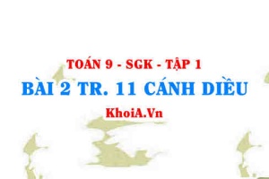 Bài 2 trang 11 Toán 9 Cánh diều Tập 1